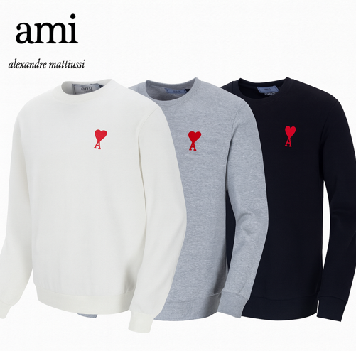 아미 자수 로고 맨투맨