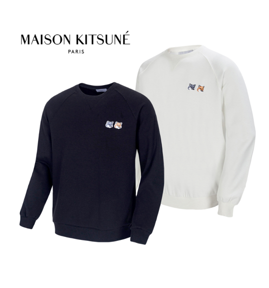 메종키츠네 더블폭스 패치 맨투맨