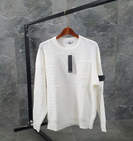 [ST] 물결 라인 포켓 포인트 헤비 울니트