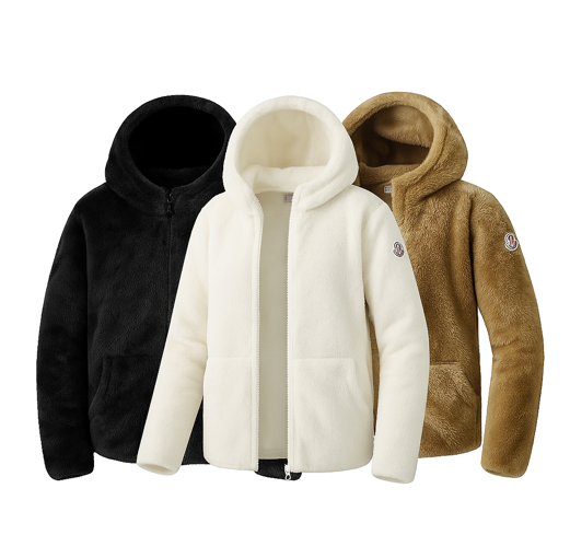 몽클레어 보아털 후드 집업