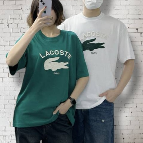 라코스테 와펜 자수 반팔티