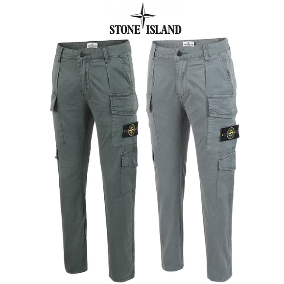 스톤아일랜드 베이직핏 스판 루즈 카고팬츠