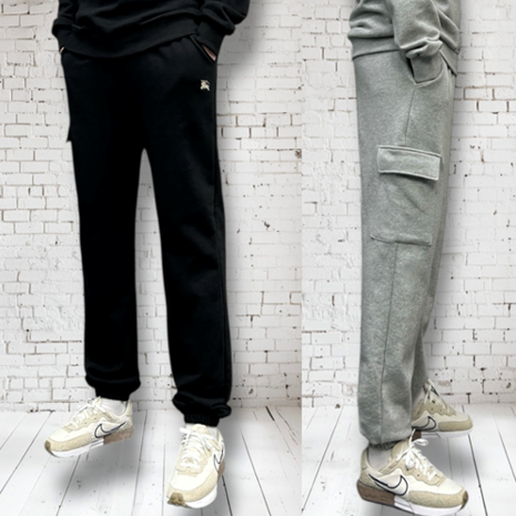 버버리 쭈리면 엠보 팬츠