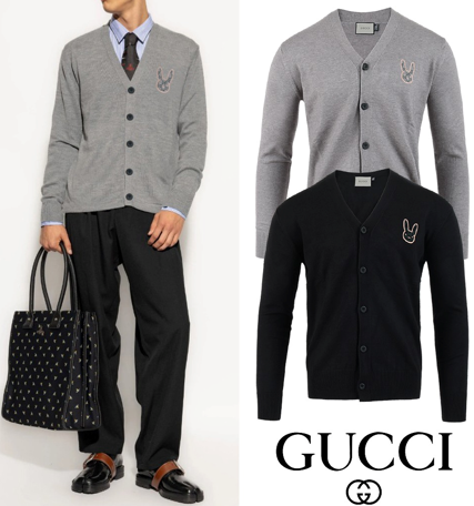 구찌 25FW. 래빗 자수 울 가디건(커플템)